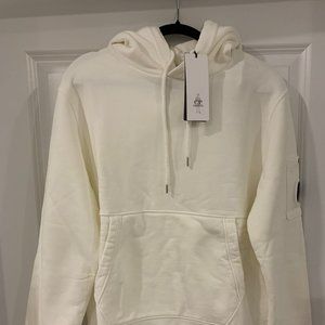 C.P. (CP) Company White Hoodie - NWT - Size Medium - Cotton Fleece